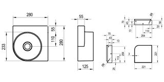 Раковина Ravak Yard 280C 55 XJX01028000 белая